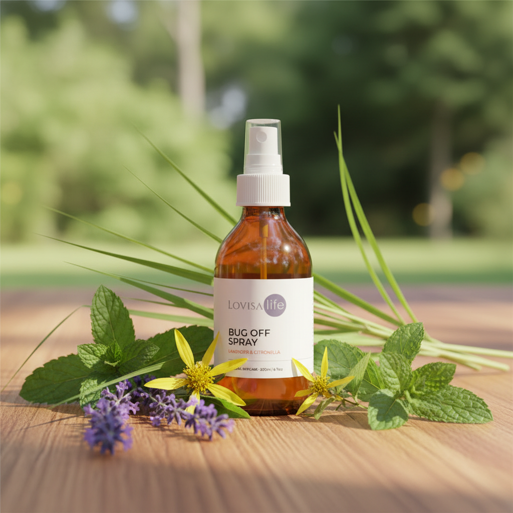 Lovisalife Bug Off Spray with lavender, citronella and peppermint botanicals